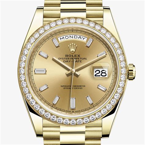 gold rolex day-date|rolex day date 40mm price.